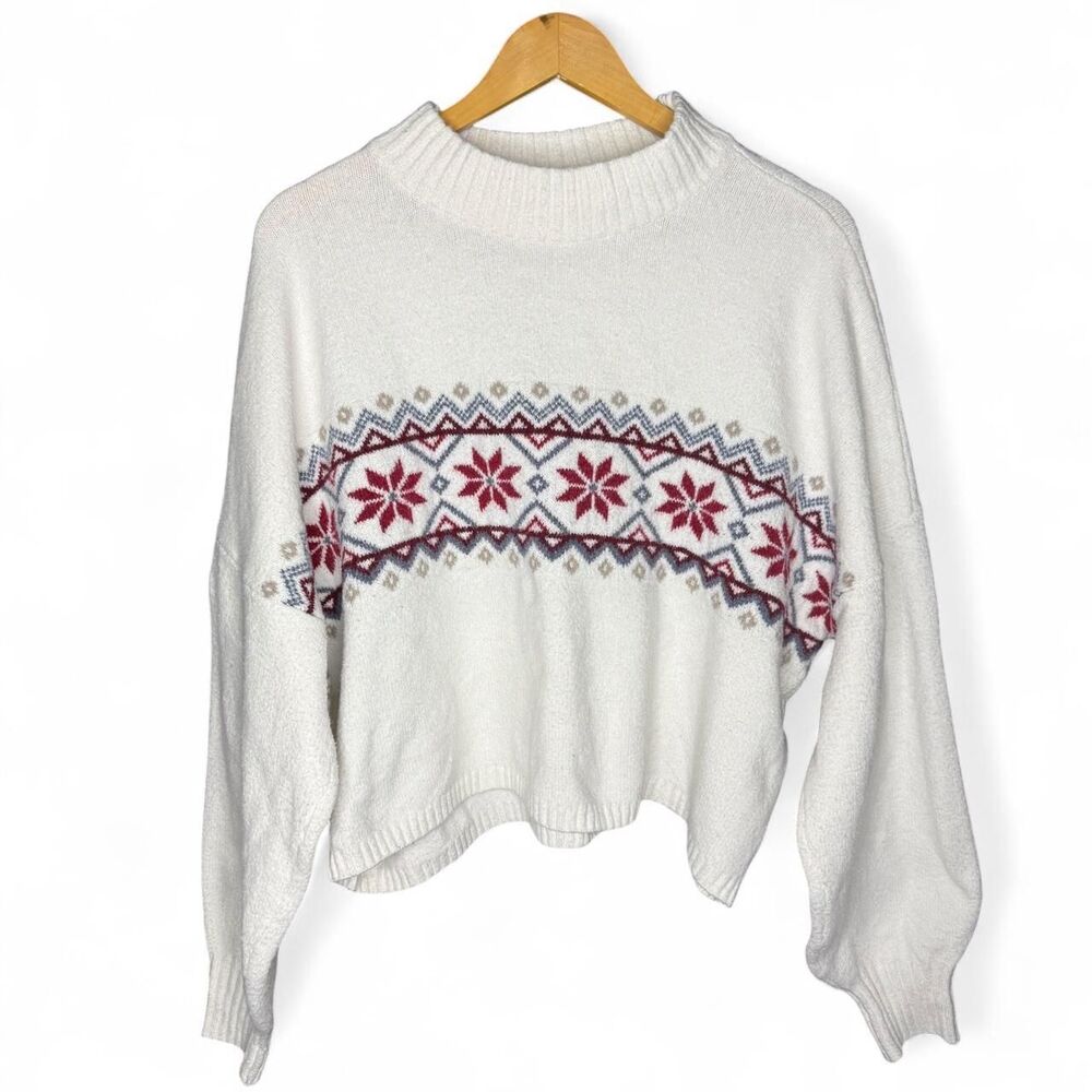 Hollister Co. white sweater size XL
